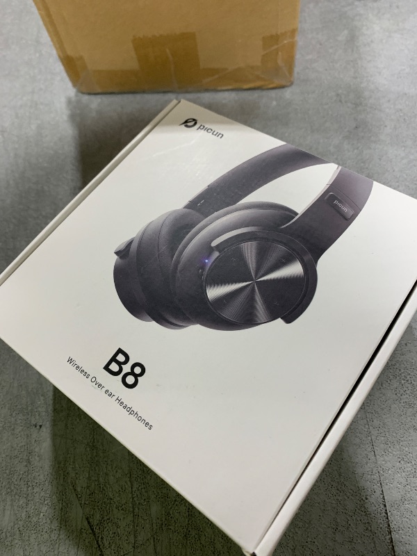 Photo 1 of Picun B8 Bluetooth Headphones, 120H Playtime Headphone Wireless Bluetooth with 3 EQ Modes, Low Latency, Hands-Free Calls, Over Ear Headphones for Travel Home Office Cellphone PC Black