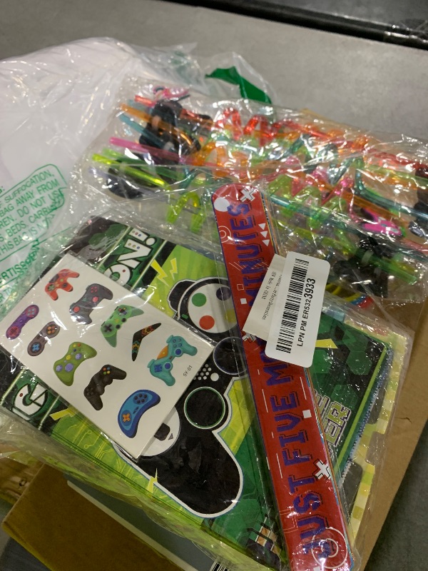 Photo 1 of DMIGHT Video Game Party Favors Birthday Supplies for Kids Bags Game On Stuffer Gifts Boys Gamer Party Decorations