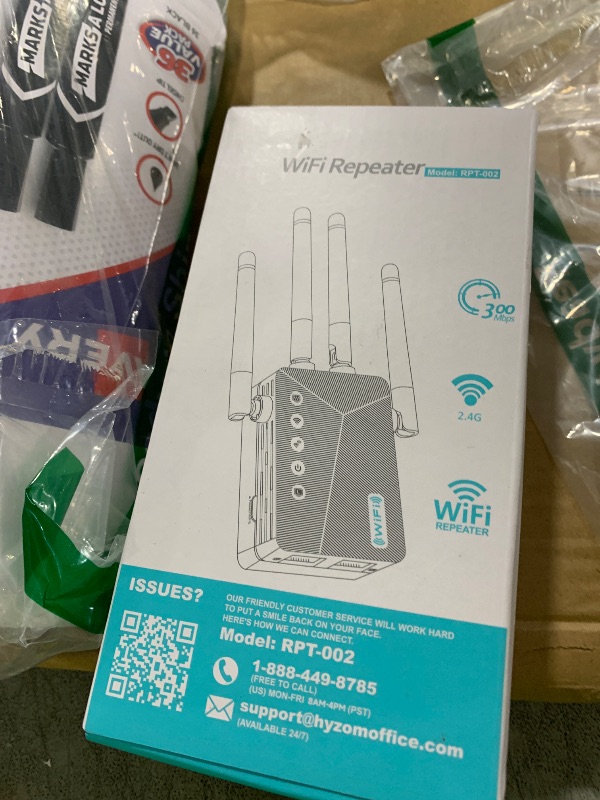 Photo 1 of WiFi Extender Signal Booster for Whole Home & Backyard - 10K Sq.Ft Coverage w/4 Antennas | 90% Faster Internet Booster w/Ethernet Port, Easy Setup Wireless Repeater Works with Any Router | Long Range