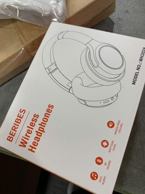 Photo 1 of BERIBES Bluetooth Headphones Over Ear, 65H Playtime and 6 EQ Music Modes Wireless Headphones with Microphone, HiFi Stereo Foldable Lightweight Headset, Deep Bass for Home Office Cellphone PC Ect.