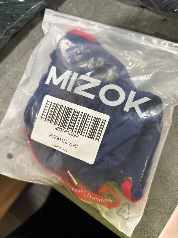 Photo 1 of MIZOK Men's Swimwear Bikini Swimming Briefs Drawstring Swimsuits Board Surf Shorts Trunks Navy M
