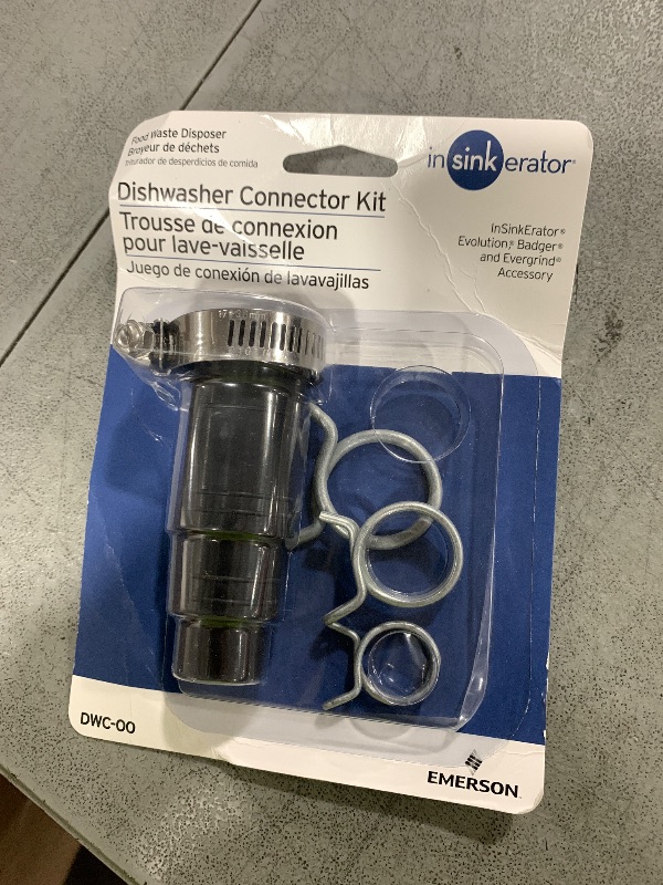 Photo 1 of InSinkErator Garbage Disposal Dishwasher Connector Kit, DWC-00, Black