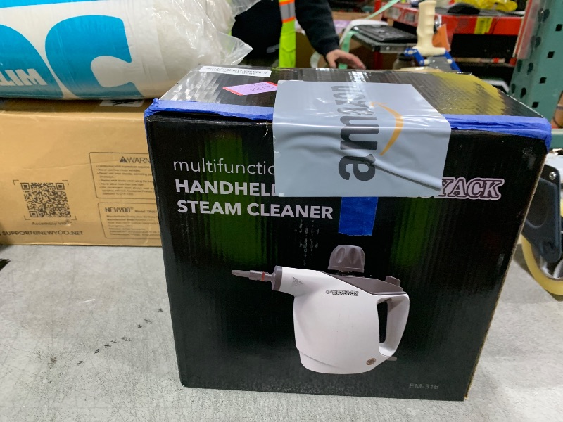 Photo 1 of Handheld Steam Cleaner, Steam Cleaner with 16 PCS Accessory & Safety Lock, 500ML Large Capacity Natural Surface Steam for Cleaning, Multipurpose Steamer for Home, Car, Bathroom, Grease (White)