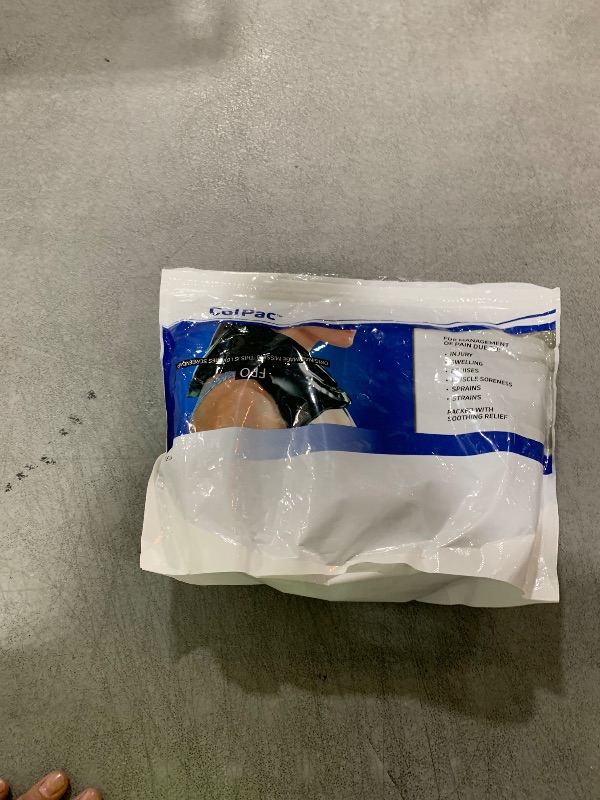 Photo 1 of Chattanooga ColPac - Reusable Gel Ice Pack - Black Vinyl - Neck Contour - 21 inches - Cold Therapy - Knee, Arm, Elbow, Shoulder, Back - Aches, Swelling, Bruises, Sprains, Inflammation