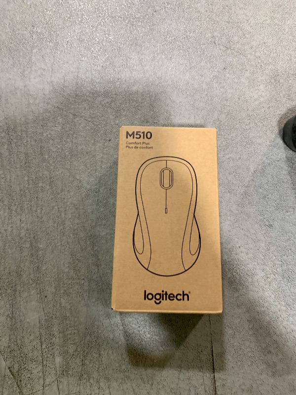 Photo 1 of Logitech M510 Wireless Mouse, Mouse for Laptop and PC with USB Unifying Receiver, Programmable Buttons - Graphite