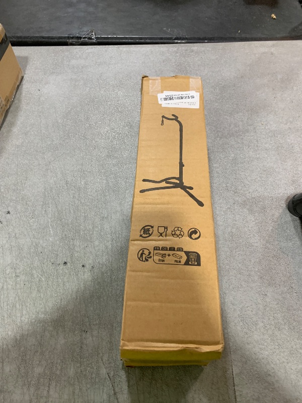 Photo 1 of GLEAM Guitar Stand - Adjustable Fit Electric, Classical Guitars and Bass, Load Capacity 20LB, Accessories, Folding Type Black (CG-4)