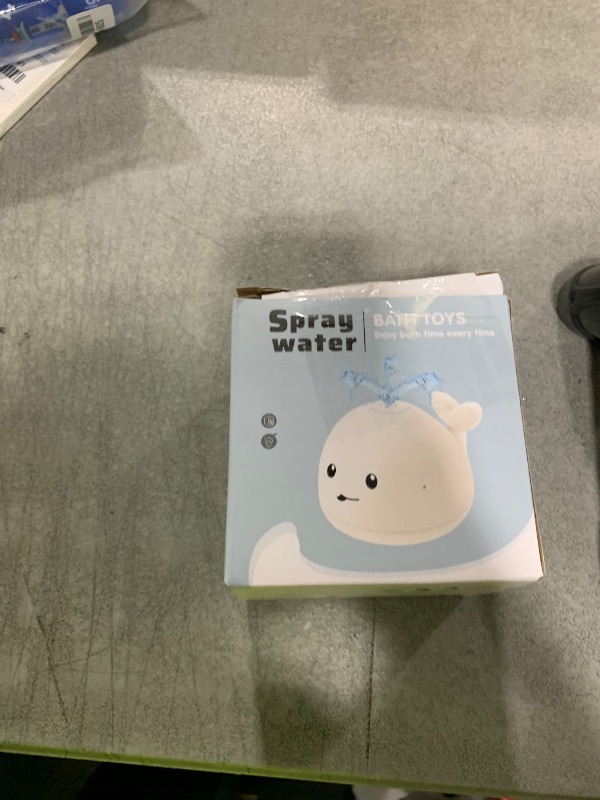 Photo 1 of Gigilli Bathtub Toys for Toddlers 1-3, Light Up Whale Bath Tub Toys for Infant 0-6 6-12 12-18 Months or Kids Ages 2 3 4 5, Rechargeable White