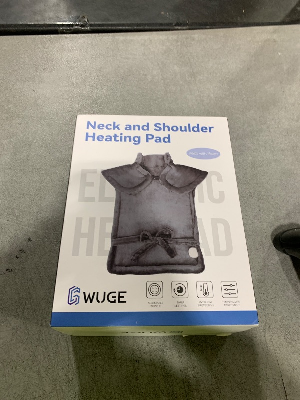 Photo 1 of Heating Pad for Neck Shoulder and Back, Birthday Gifts for Women Mom Men Dad Elderly, Deeper Pain Relief and Fast Heating Large Weighted Heat Wrap, FSA Eligible Items Only List, ETL Certified, Gray