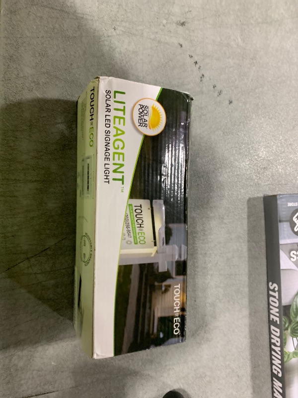 Photo 1 of Touch Of ECO LITEAGENT PRO - Solar Dual Sided LED Post Light For Real Estate Signs, Business, Yard Sign Lighting - Includes Adjustable Sign Mounting Bracket