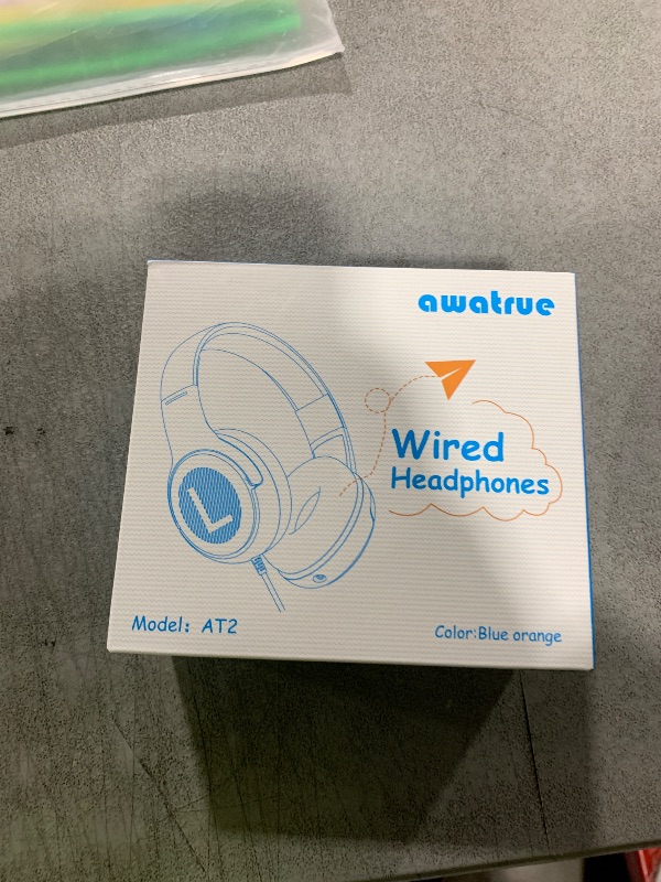 Photo 1 of awatrue Kids Headphones Wired Toddler Headphones with Microphone, Over-Ear Headphones, 85/94dB Volume-Limiting, 3.5mm Jack, Foldable On-Ear Design - Safe & Comfortable for Learning & Entertainment