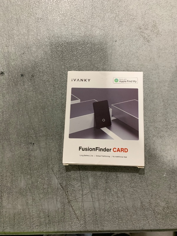 Photo 1 of iVANKY Wallet Tracker Card, Smart Rechargeable Thin Wallet Finder, Works with Apple Find My (iOS Only), Item Finder for Luggage Tags, Passports, Phone, Water Resistant (Android Not Supported)