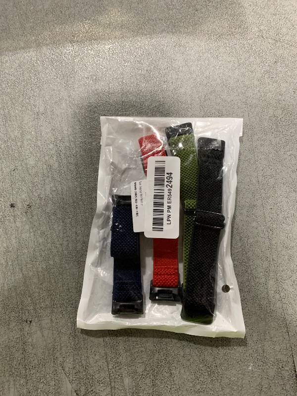 Photo 1 of enkic Elastic Nylon Bands Compatible with Fitbit Charge 6/Charge 5 Bands, 4 Pack Soft Adjustable Stretchy Strap Breathable Sport Loop Replacement Wristband for Fitbit Charge 5/Charge 6 Men Women