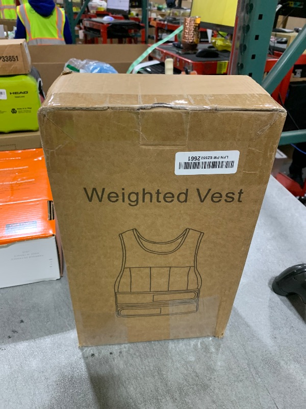 Photo 1 of Wolliwa Adjustable Weighted Vest for Men Women,2-20 Lbs Adjustable Weights Weighted Vest with Straps Running Weight Vest Walking Strength Training Fitness,Black,14 PCS Sandbags,Each 1.27 Lbs