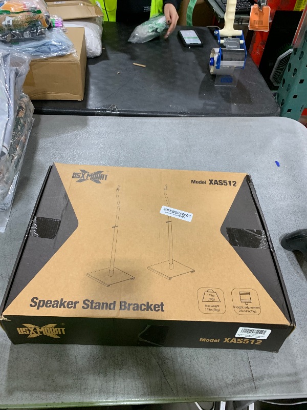 Photo 1 of USX MOUNT Universal Speaker Stands, Height Adjustable Extend 30.0" to 39.1" for Satellite Speakers & Small Bookshelf Speakers up to 11 lbs Per Stand, 1 Pair Floor Stands for Sony Bose Polk JBL Yamaha