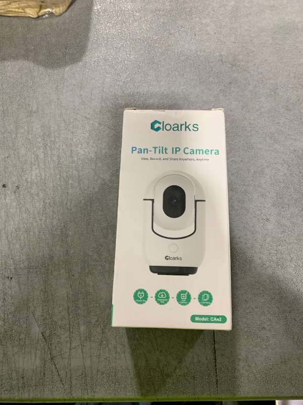 Photo 1 of Cloarks 2K Pan/Tilt Security Camera, WiFi Indoor Cameras for Home Security with AI Motion Detection, Pet/Dog/Baby Camera with Phone App, 2-Way Audio, 24/7, Siren, TF/Cloud Storage