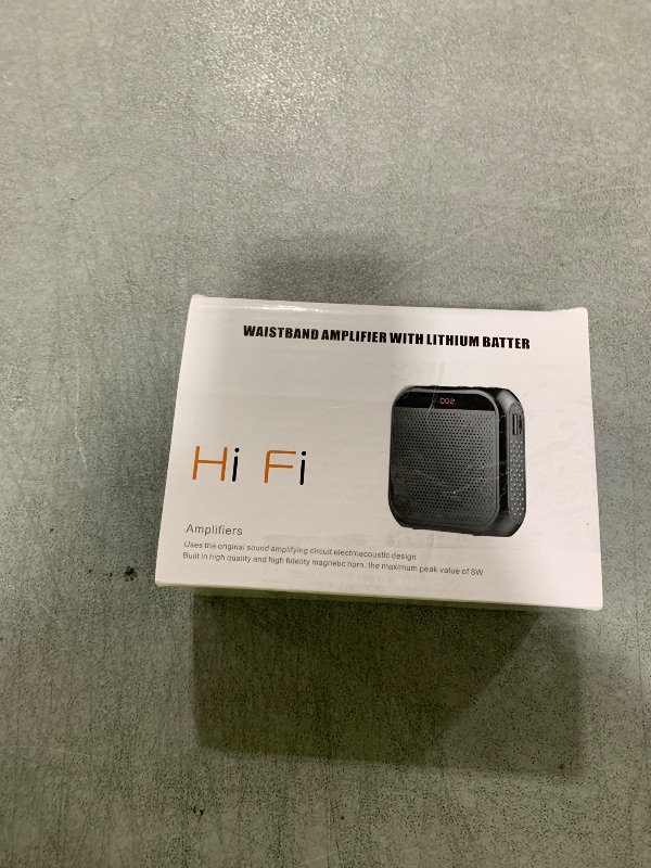 Photo 1 of Portable Voice Amplifier for Teachers, 2200mAh Rechargeable Personal Amplifier Mic PA System Headset Microphone with Speaker for Teachers, Training, Meeting, Tour Guide, Yoga, Classroom (Black)