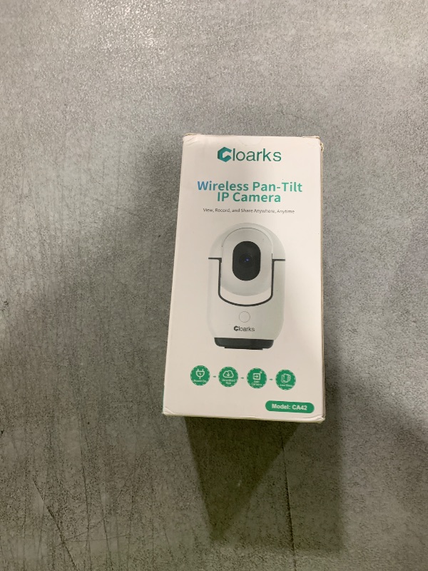 Photo 1 of Cloarks 2K Pan/Tilt Security Camera, WiFi Indoor Cameras for Home Security with AI Motion Detection, Pet/Dog/Baby Camera with Phone App, 2-Way Audio, 24/7, Siren, TF/Cloud Storage