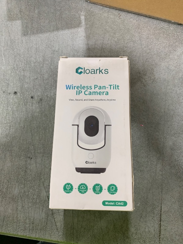 Photo 1 of Cloarks 2K Pan/Tilt Security Camera, WiFi Indoor Cameras for Home Security with AI Motion Detection, Pet/Dog/Baby Camera with Phone App, 2-Way Audio, 24/7, Siren, TF/Cloud Storage