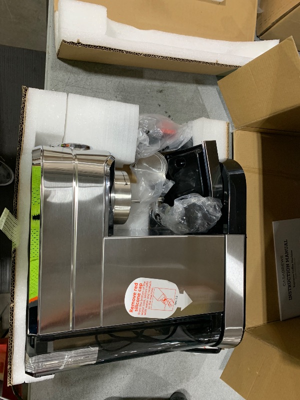 Photo 1 of CASABREWS CM5418 Espresso Machine 20 Bar, Compact Espresso Maker with Steam Milk Frother, Stainless Steel Coffee Machine with 34oz Removable Water Tank for Cappuccino, Latte, Silver
