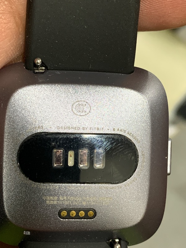 Photo 1 of Fitbit Versa Special Edition Smart Watch, Charcoal Woven, One Size (S & L Bands Included)