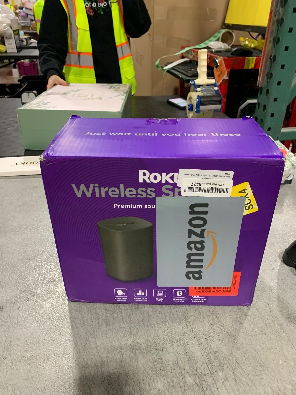 Photo 1 of Roku Wireless Speakers (for Roku Streambars or Roku TV),Black 2 Count (Pack of 1)