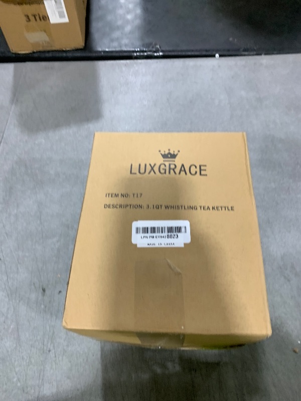 Photo 1 of 3.1 Quart Teal Whistling Tea Kettle for Stove Top, Food Grade Stainless Steel