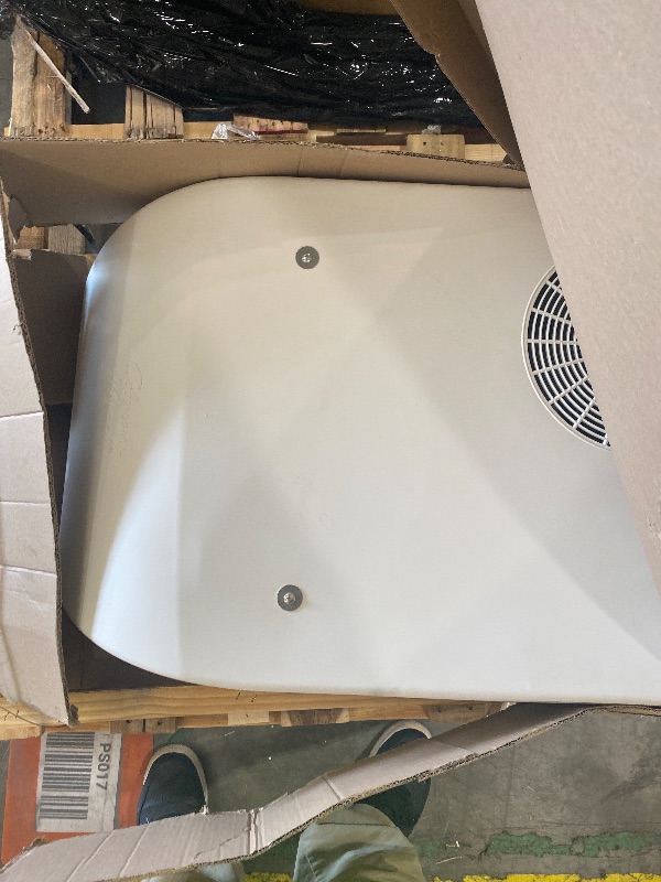 Photo 1 of Coleman-Mach 47024-076 Signature Series MACH 8 Plus Air Conditioner with Heat and Condensate Pump - Wood Skid, 15,000 BTU, Arctic White