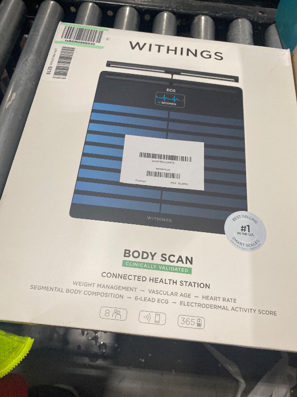 Photo 1 of WITHINGS Body Scan - Connected WiFi Scale to Improve Your Health, BIA Personal Scale, Body Composition Analysis, Body Fat, Muscle Mass, Water Percentage