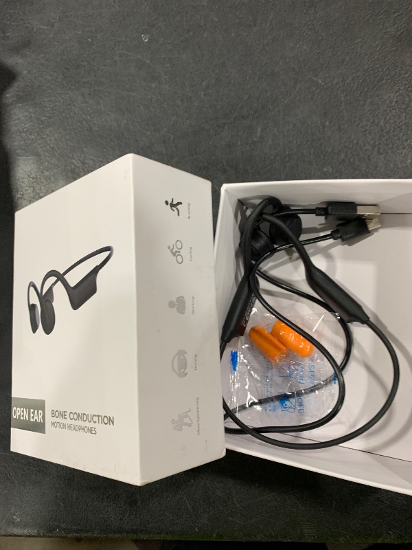 Photo 1 of Bone Conduction Headphones, Wireless Bluetooth Open-Ear Sports Headphones with Mic, Type-C Quick Charging Long Battery Life, Upgrade Waterproof Earphones for Running, Walking, Cycling, Workout, Gift