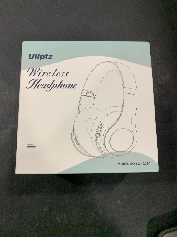 Photo 1 of Uliptz Wireless Bluetooth Headphones, 65H Playtime, 6 EQ Sound Modes, HiFi Stereo Over Ear Headphones with Microphone, Foldable Lightweight Bluetooth 5.3 Headphone for Travel/Office/Cellphone/PC