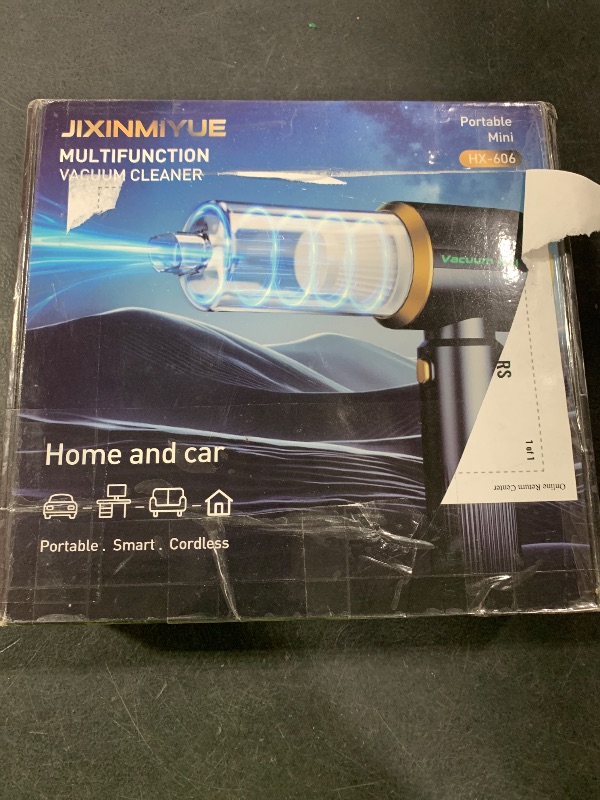 Photo 1 of JIXINMIYUE Car Handheld Vacuum Cordless: Car Vacuum Cleaner with 16000Pa Ultra-Strong Suction, Brushless Motor & HEPA Filter - Lightweight Design for Drivers and Office Workers- Glossy Black