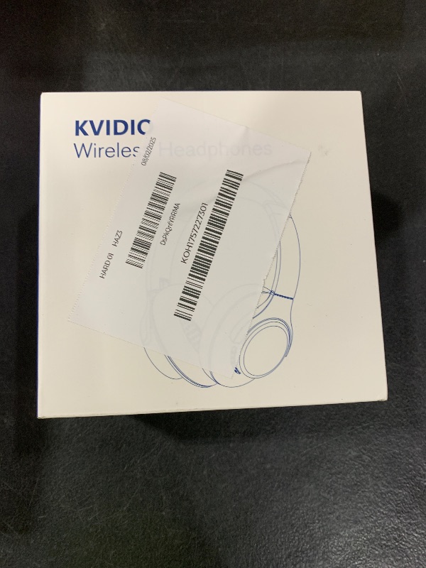 Photo 1 of KVIDIO Bluetooth Headphones Over Ear, 65 Hours Playtime Wireless Headphones with Microphone, Foldable Lightweight Headset with Bass and Stereo Sound Low Latency for Travel Work Cellphone