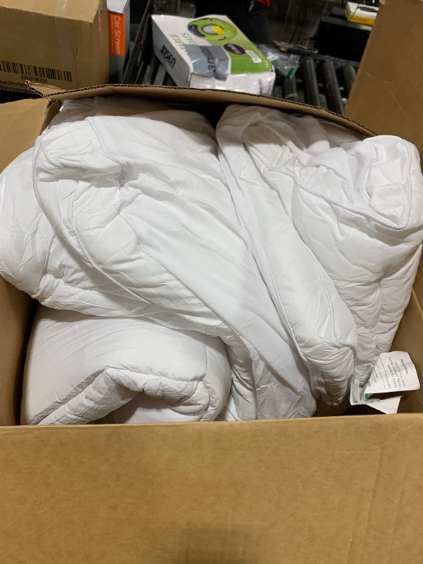 Photo 1 of Cloud-Like Twin XL Mattress Topper - 100% Cotton Top Mattress Pad for Back Pain Relief - Breathable & Naturally Cooling for Hot Sleepers
