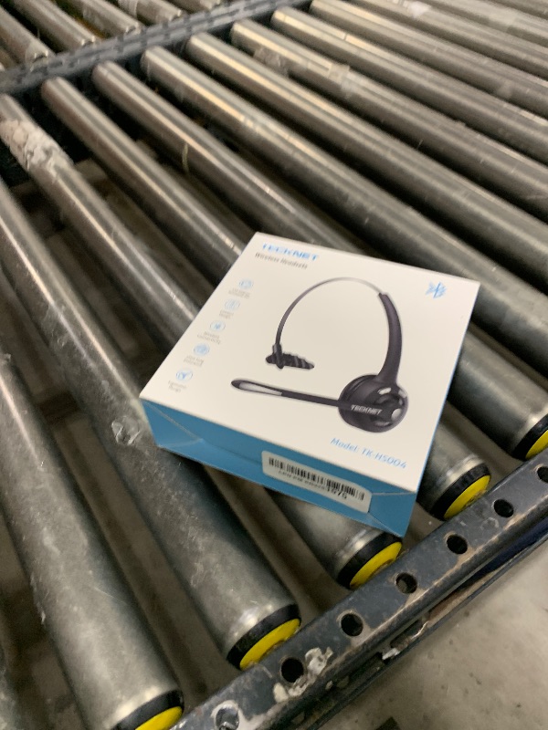 Photo 1 of TECKNET Bluetooth Headset, Wireless Headset with Noise Canceling Microphone for Trucker, On-Ear Bluetooth Headphone with Mute Mic for Work