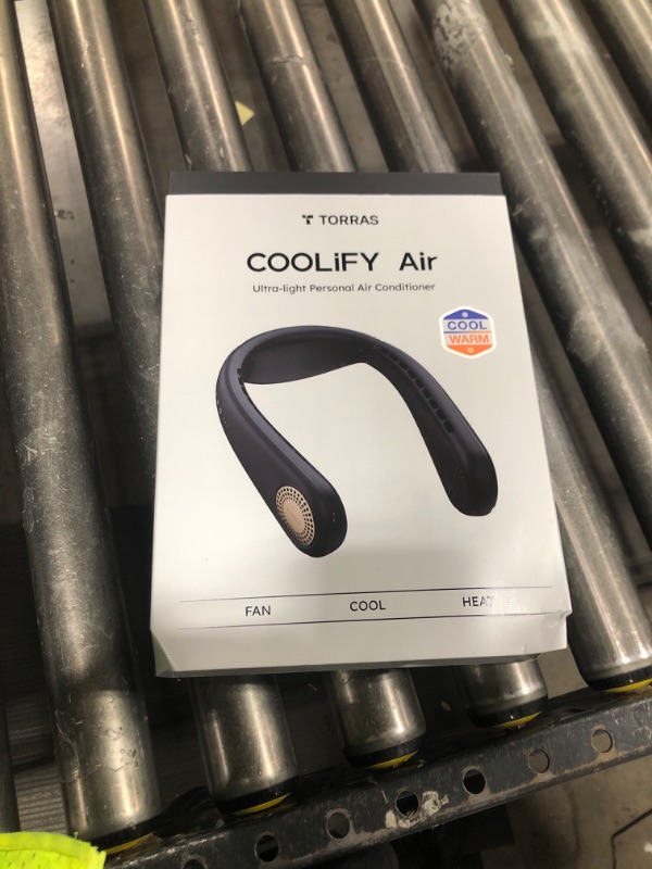 Photo 1 of TORRAS COOLiFY Air 2025 Upgraded Neck Fan Air Conditioner, Dual-Airflow Pro Cooling, Ultra Light Portable Fan Rechargeable, Personal Cooling Fan Travel Essentials, Gifts for Dad Husband Father, Black