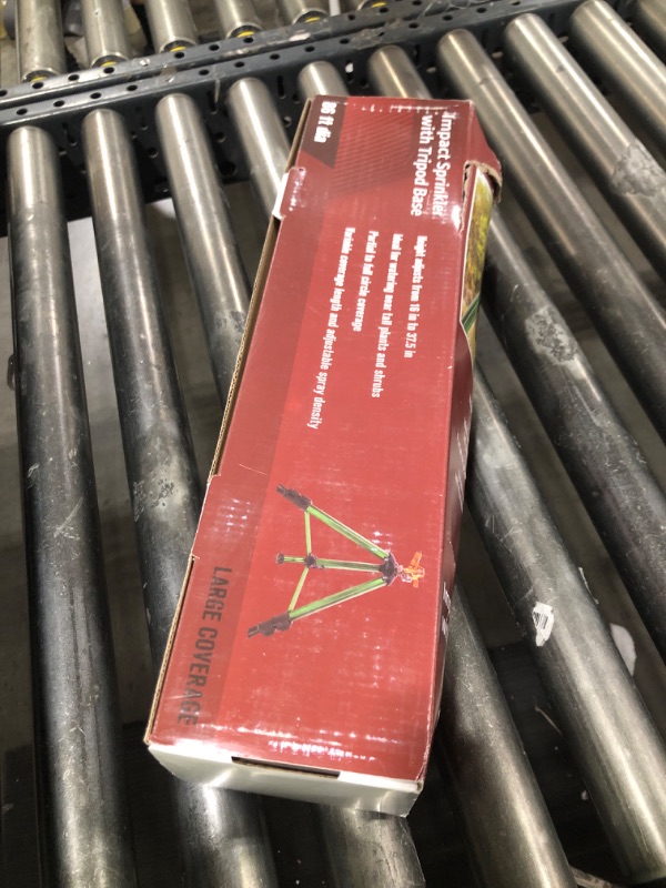 Photo 1 of Hourleey Impact Sprinkler on Tripod Base, Heavy Duty Brass Sprinklers for Yard Lawn Garden, 0-360 Degree Large Area Coverage, 3/4 Inch Connector Extension Legs Flip Locks with Brass Sprinkler Head