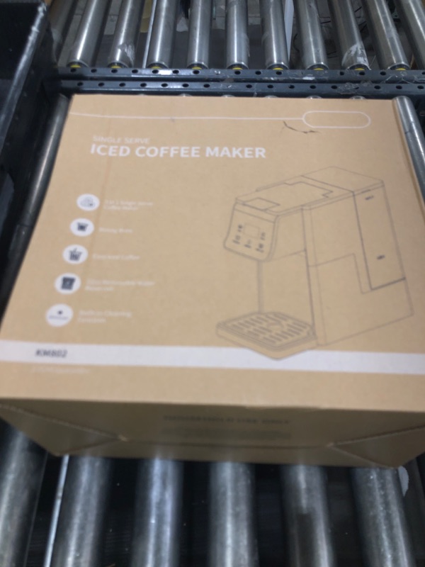 Photo 1 of SHARDOR Coffee Maker Hot & Iced With Bold Setting,Single Serve Coffee Maker For K Cup And Grounds?52 Oz Removable Water Tank,6-14 Oz Brew Sizes,One Cup Kcup Coffee Machine With Reusable Filter, White