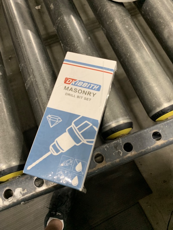 Photo 1 of 10-Piece Masonry Drill Bit Set for Concrete Tile Glass Ceramic Brick,1/8 to 1/2 Inch Drilling Bits with Triangle Handle,Tungsten Steel Alloy Tip.?Black?