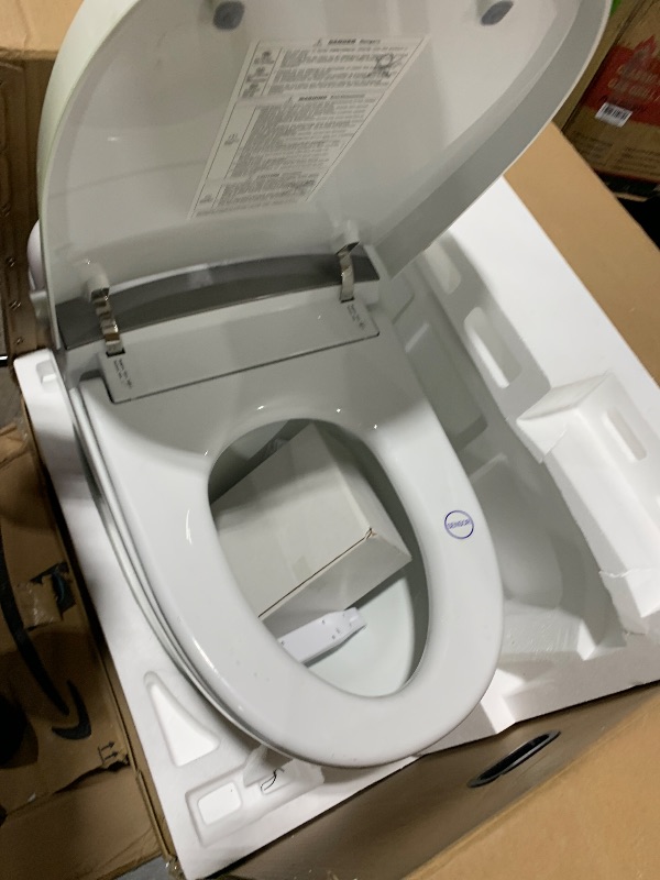 Photo 1 of EPLO Smart Toilet Auto Open/Close,Built in Tank Bidet Toilet,Heated Seat,Foot Kick Flush,Blackout can Flush,1.06GPF,One piece Toilets for bathrooms,Night Light/LED Display/Modern Smooth Grey Lid