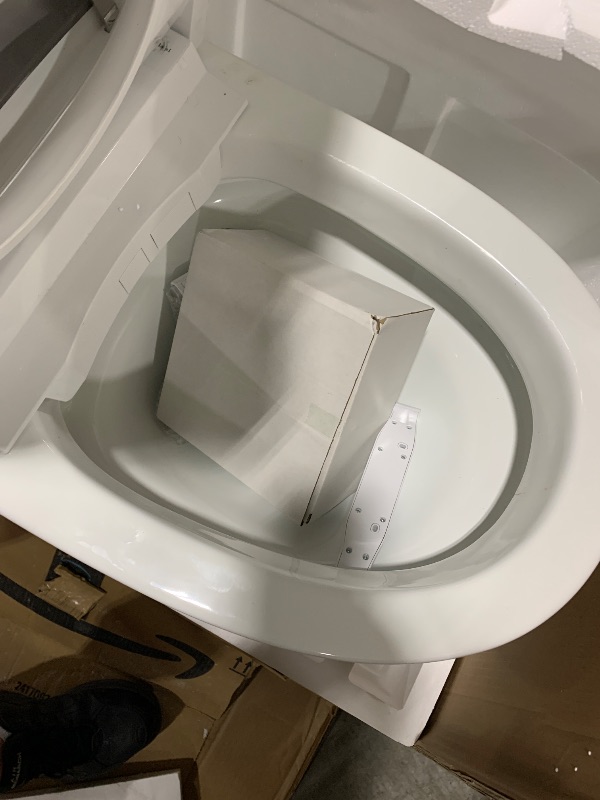 Photo 1 of EPLO Smart Toilet Auto Open/Close,Built in Tank Bidet Toilet,Heated Seat,Foot Kick Flush,Blackout can Flush,1.06GPF,One piece Toilets for bathrooms,Night Light/LED Display/Modern Smooth Grey Lid