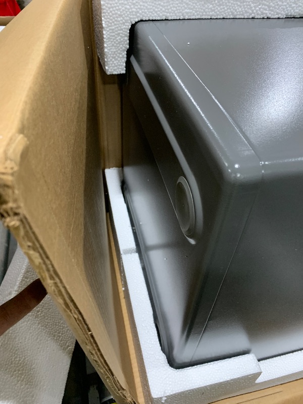 Photo 1 of SentrySafe SFW123DSB Fireproof Safe and Waterproof Safe with Dial Combination 1.23 Cubic Feet Gray