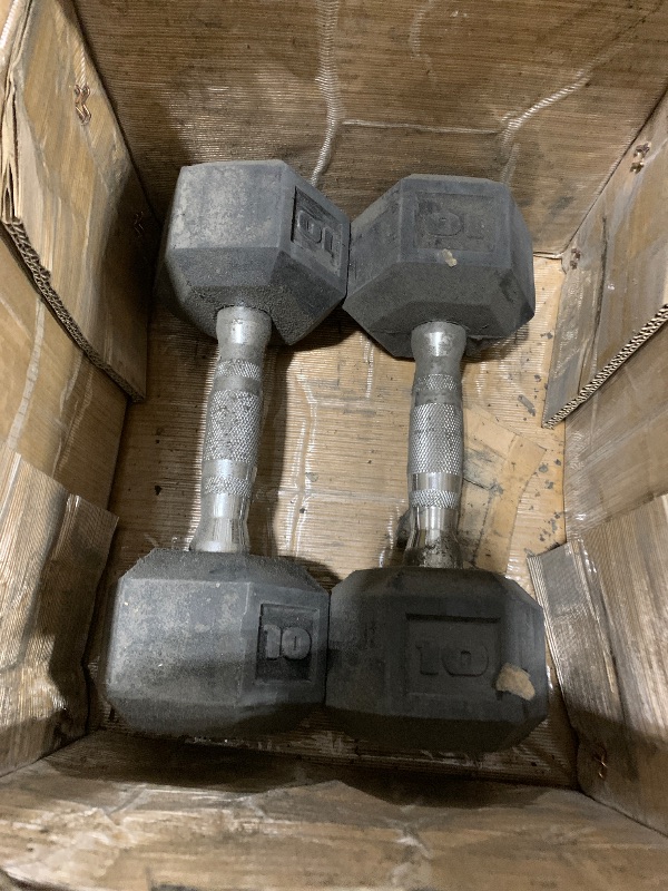 Photo 1 of CAP Barbell 50lb Coated Hex Dumbbells, 10x2 15x2, Part of 150lb Set