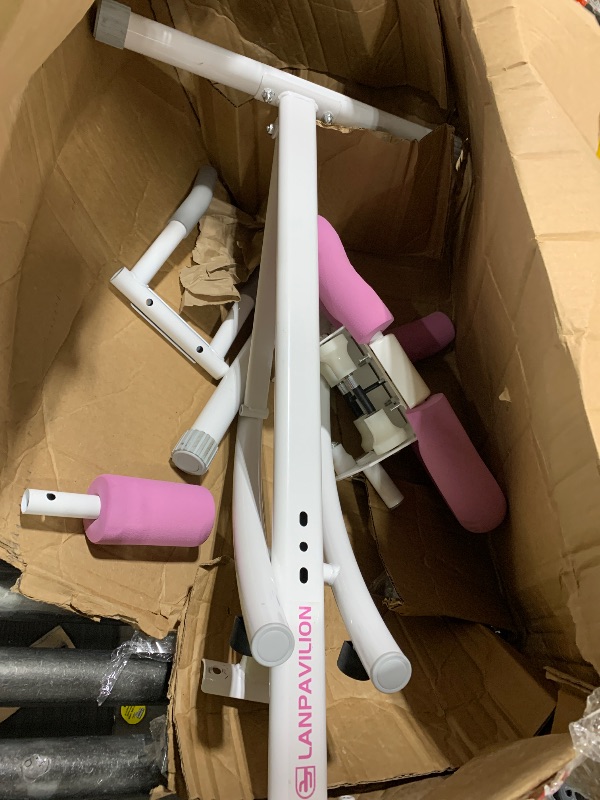 Photo 1 of  Ab Workout Equipment, Ab Machine with Height Adjustable and Stability, Ab Workout Equipment Home Gym Coaster for Stomach at Office with LCD Display-Christmas Gift Choice, Pink 