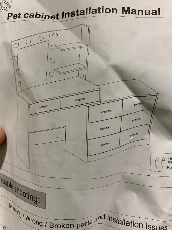 Photo 1 of PET CABINET/DESK 