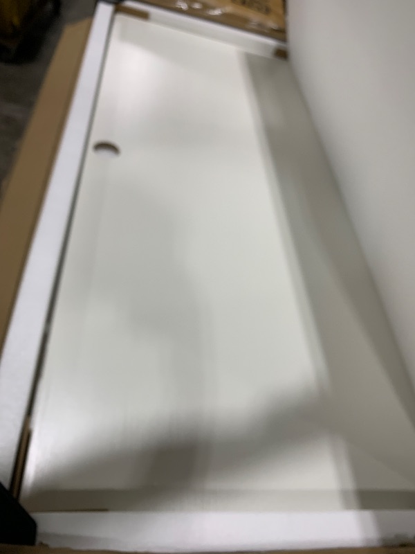 Photo 1 of Techni Mobili Storage Drawers and Cabinet 51.25” W-Modern Office Large Floating Desktop Surface Desk, 23.6" D x 51.2" W x 29.8" H, White/Gold
