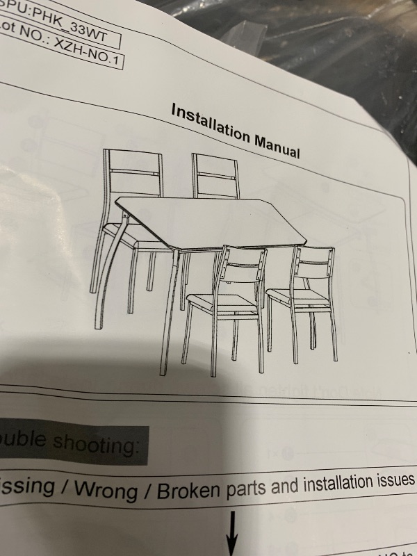 Photo 1 of TABLE SET 
WITH 4 CHAIRS