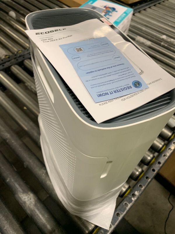 Photo 1 of Air Purifiers for Home Large Room, Cover Up to 2400 Ft² with True HEPA Filter, Smart Mode, PM2.5 Air Quality Display, 22dB Sleep Mode, Aromatherapy with 2X-Purification & 360°Air Outlet, HAP603, White