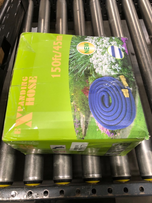 Photo 1 of 150 ft Expandable Garden Hose, 2025 New Ultra Lightweight Kink Free Flexible Water Hose 150ft, 10 Pattern Spray Nozzle, Leak-Proof Solid Brass Fittings, High-Density Outer Fabric & Durable Inner Core