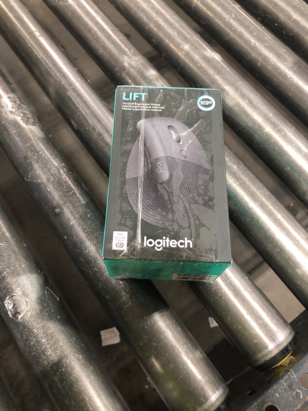 Photo 1 of Logitech Lift Vertical Ergonomic Mouse, Wireless Bluetooth or USB Receiver, Quiet Clicks, 4 Buttons, Right Hand Wireless Mouse, Windows/macOS/iPadOS, Laptop, PC - Graphite