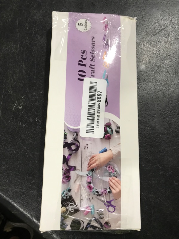 Photo 1 of 10 Pcs Small All Purpose Scissors, Stainless Steel Sharp Mini Detail Craft Scissors With Protective Cover, 3.5" Tiny for Embroidery, Paper Cutting, Sewing, Knitting, Crafting